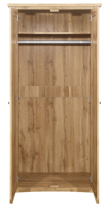 Birlea Hampstead Oak 2 Door Wardrobe