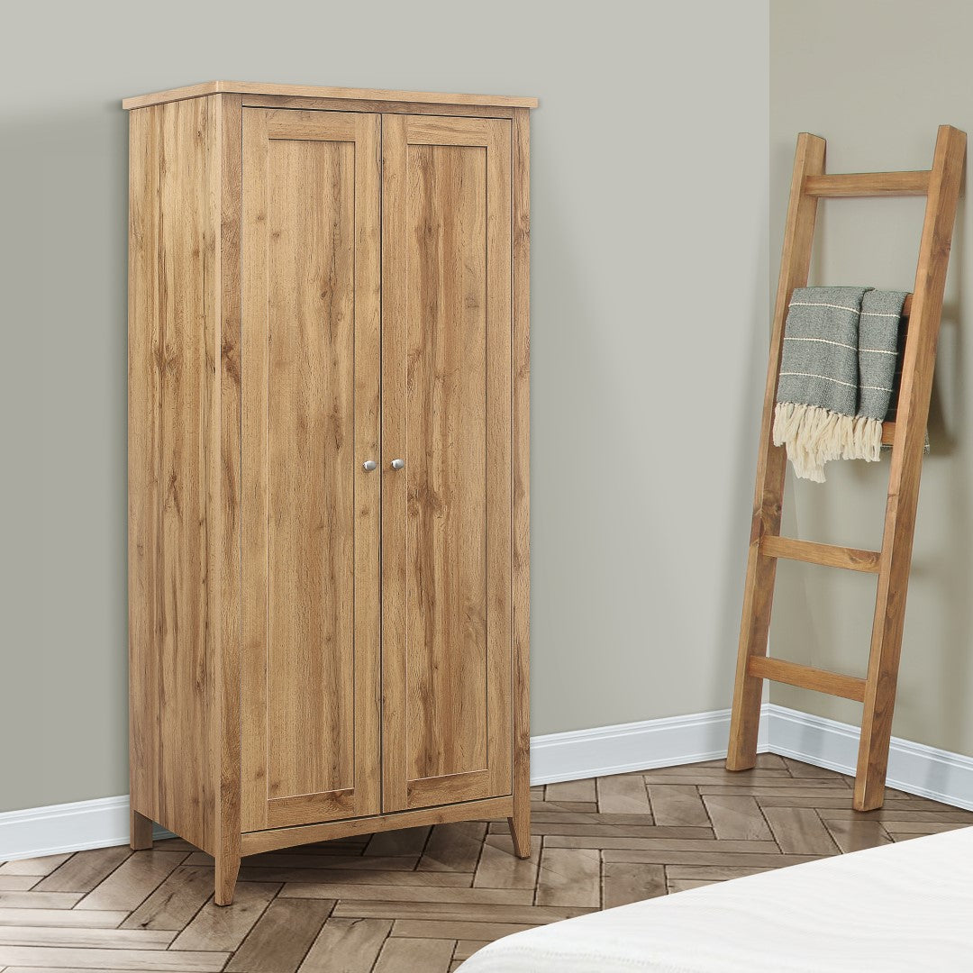 Birlea Hampstead Oak 2 Door Wardrobe