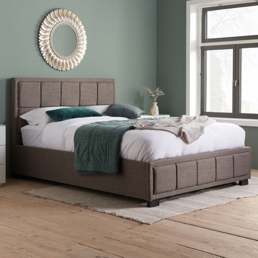 Birlea Hannover 4ft Small Double Grey Fabric Bed Frame