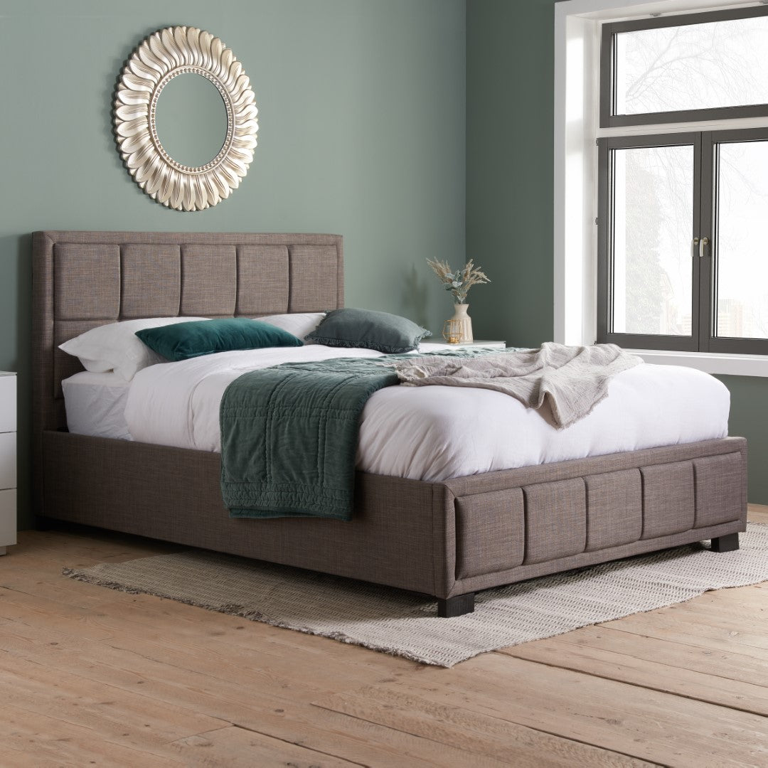 Birlea Hannover 5ft Kingsize Grey Fabric Bed Frame