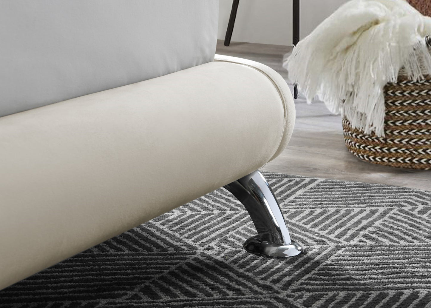 Birlea Hemlock 4ft Small Double Brown Fabric Bed Frame