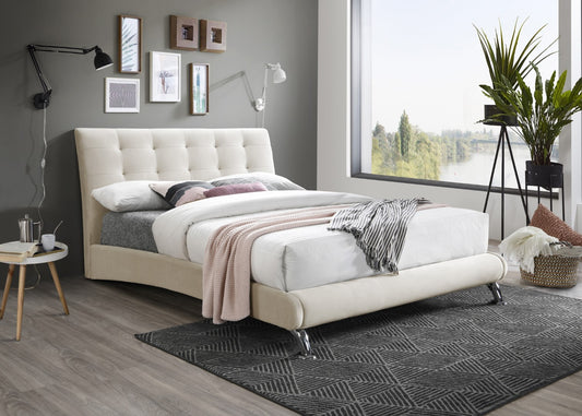 Birlea Hemlock 5ft Kingsize Brown Fabric Bed Frame
