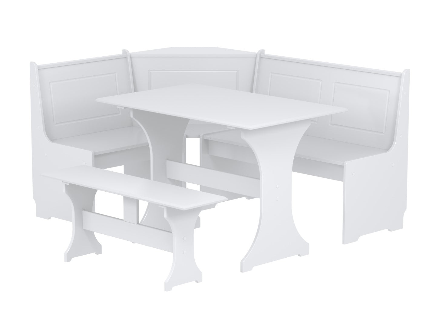Birlea Hemington White Corner Dining Set