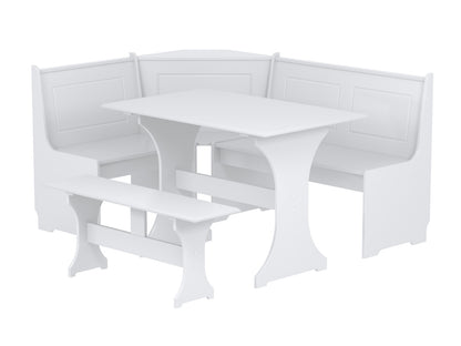 Birlea Hemington White Corner Dining Set