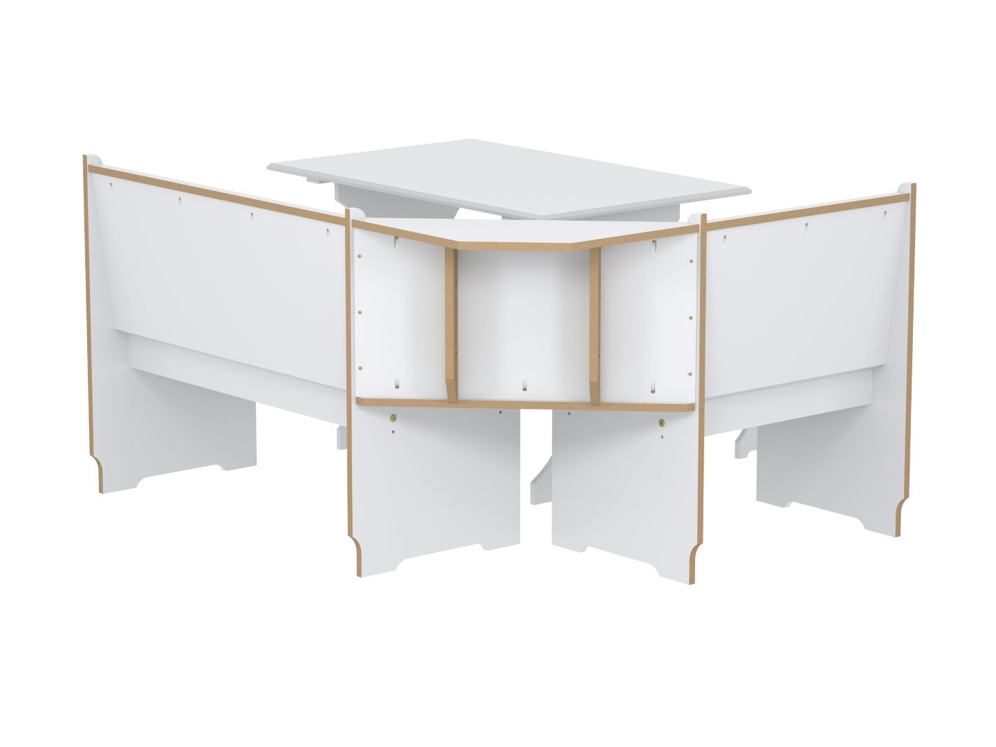 Birlea Hemington White Corner Dining Set