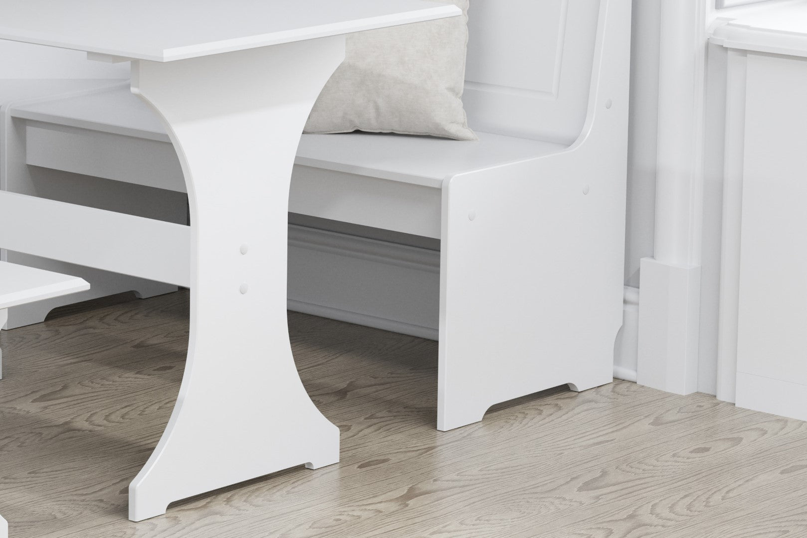 Birlea Hemington White Corner Dining Set
