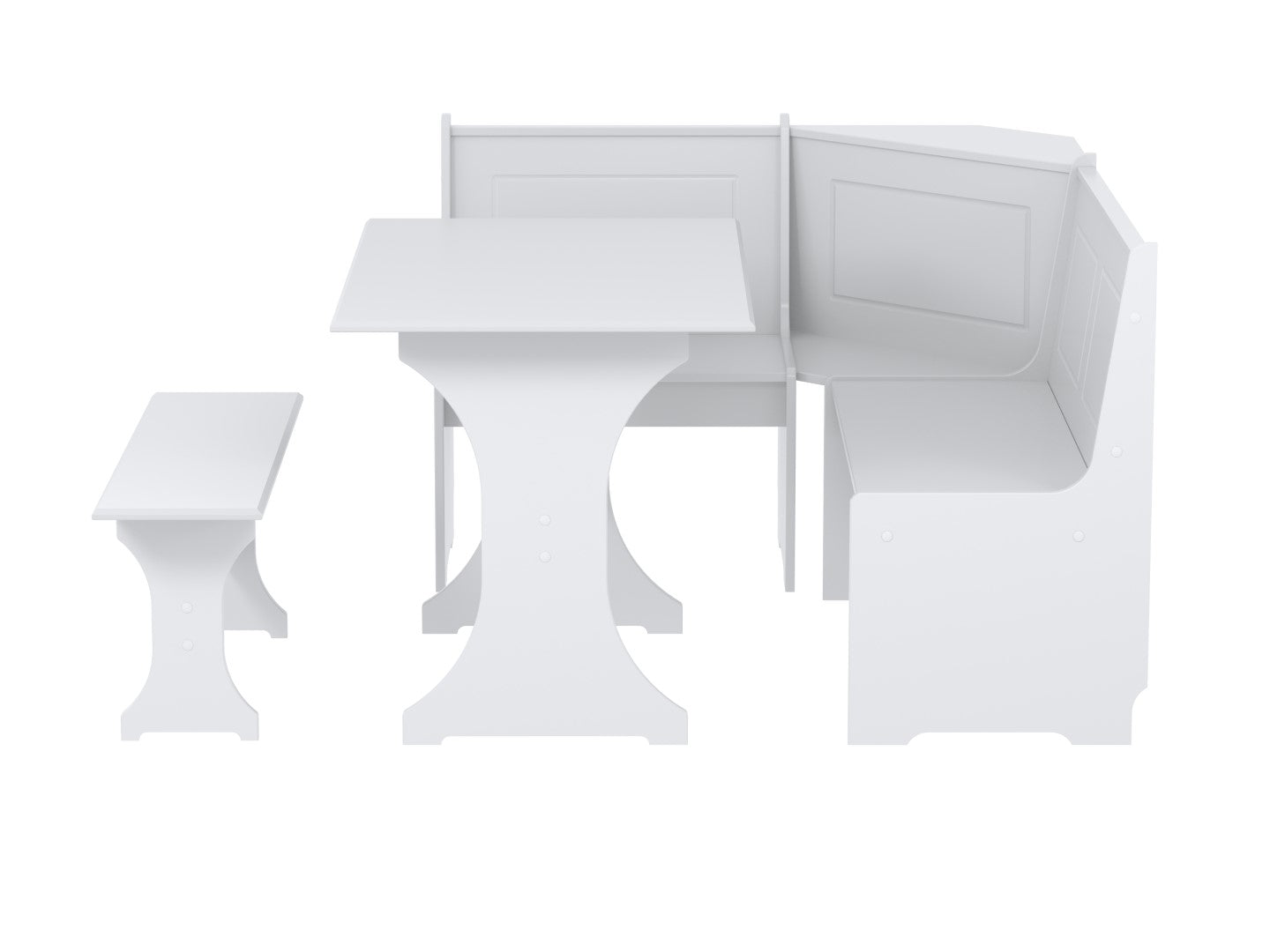 Birlea Hemington White Corner Dining Set