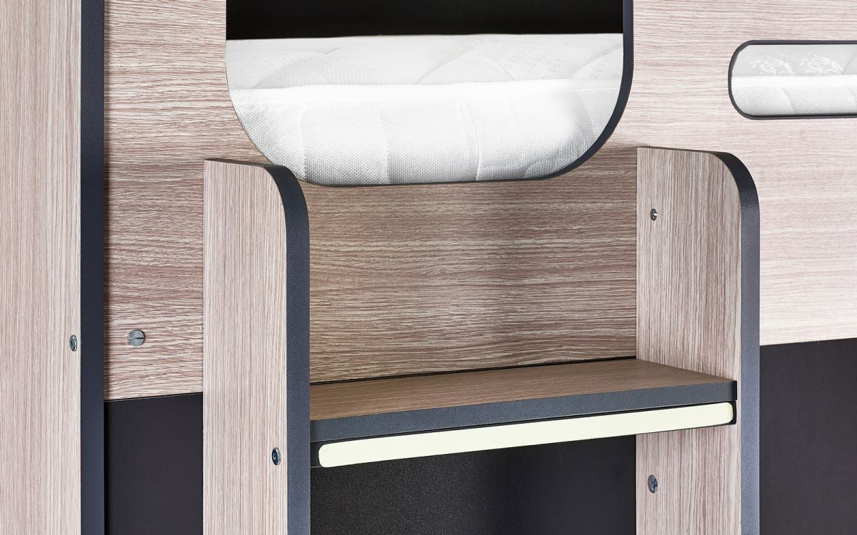 Julian Bowen Hercules Woodgrain Anthracite Wooden High Sleeper