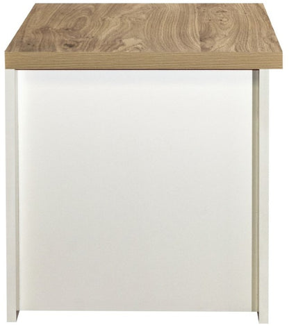 Birlea Highgate Cream And Oak 1 Drawer Lamp Table