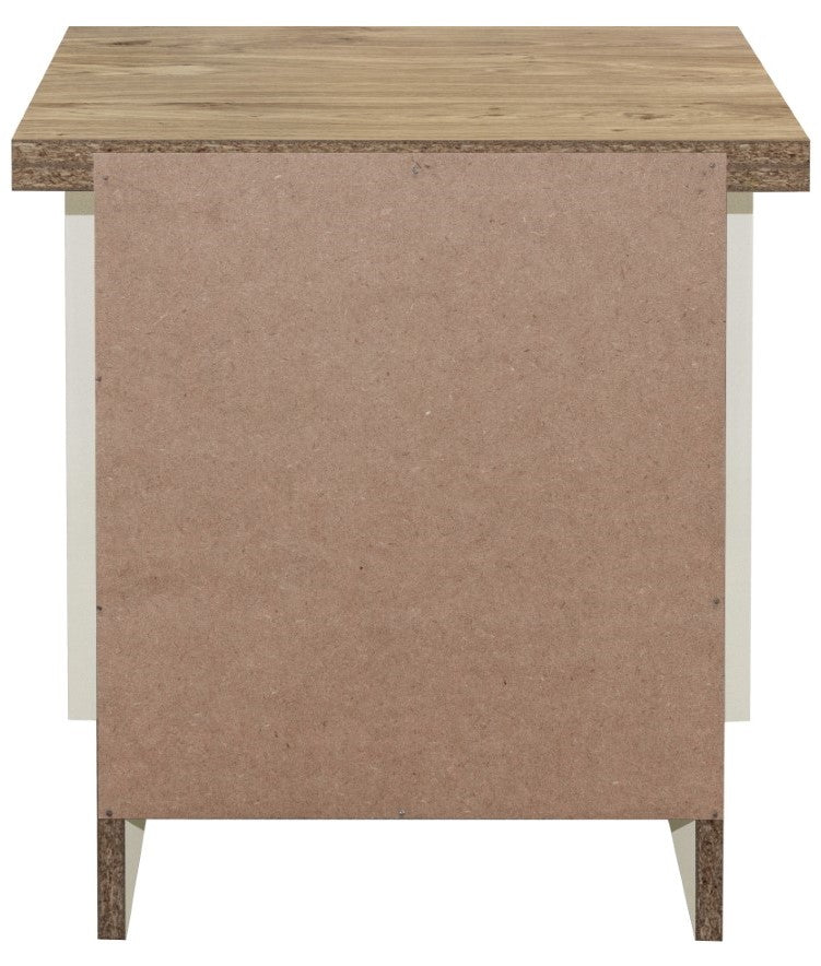 Birlea Highgate Cream And Oak 2 Drawer Bedside