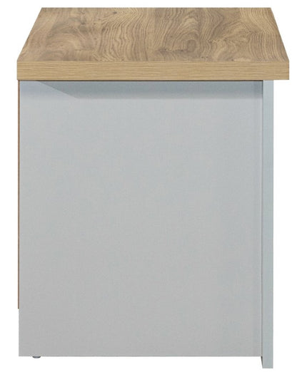 Birlea Highgate Grey And Oak 2 Drawer Bedside