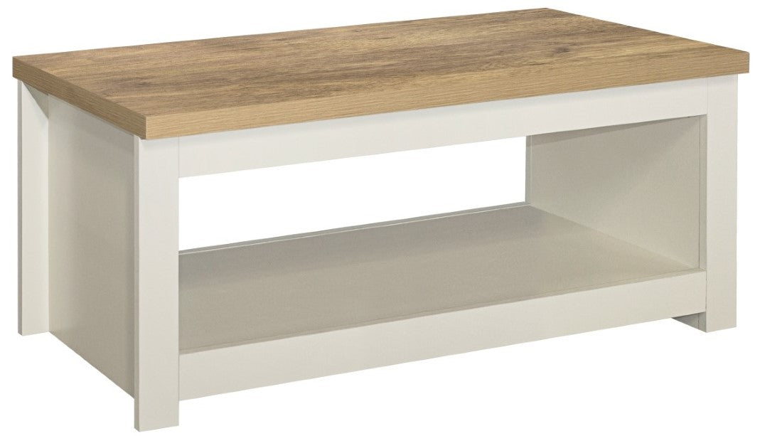 Birlea Highgate Cream And Oak Coffee Table