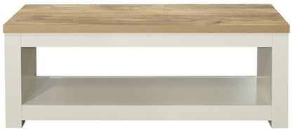 Birlea Highgate Cream And Oak Coffee Table