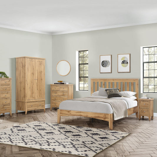 Birlea Hampstead 4ft6 Double Brown Wooden Bed Frame