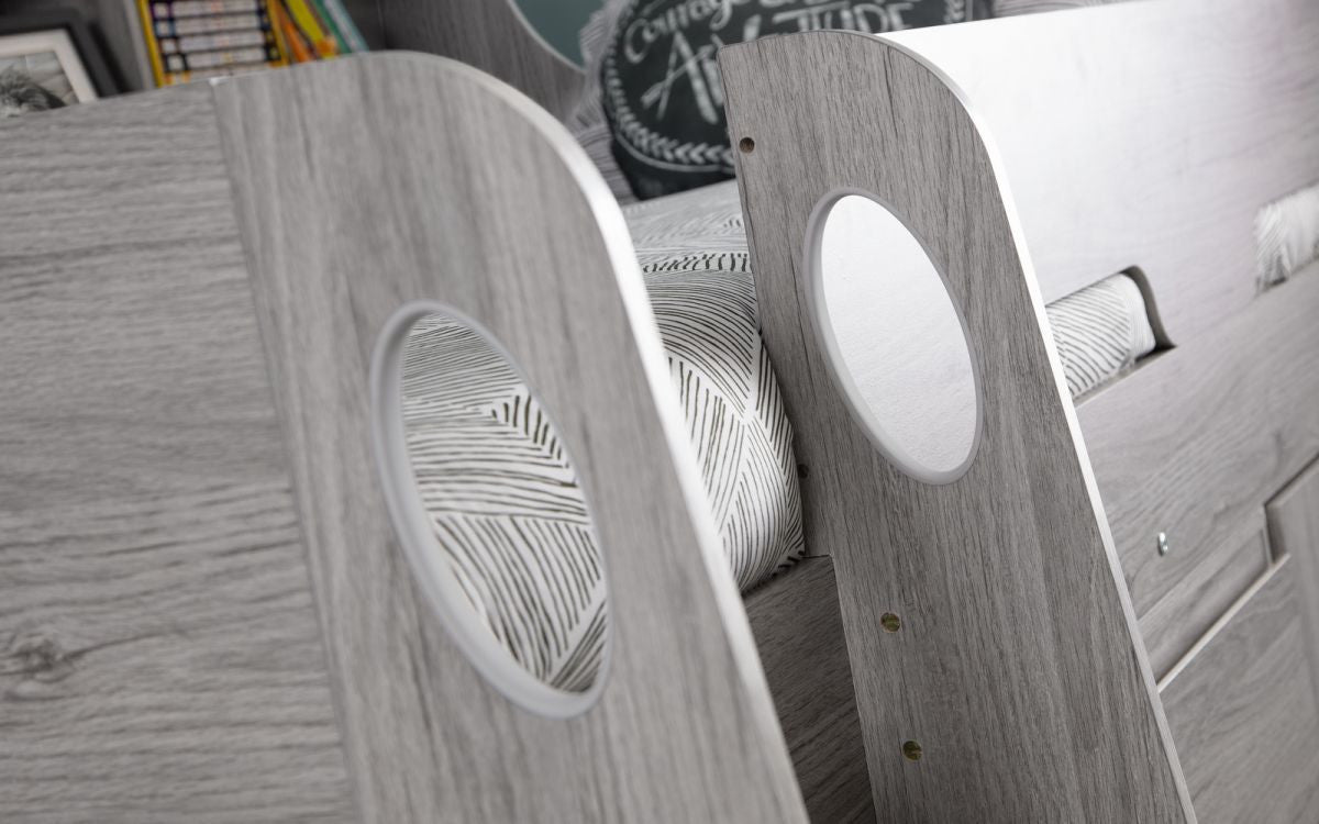 Julian Bowen Jupiter Grey Oak Wooden Midsleeper