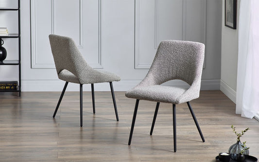 Boucle Dining Chairs – Paramount Furniture