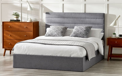 Julian Bowen Merida 5ft Kingsize Grey Ottoman Bed Frame