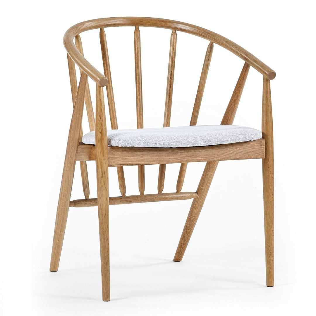 Rory Oak Curved Back Dining Chair
