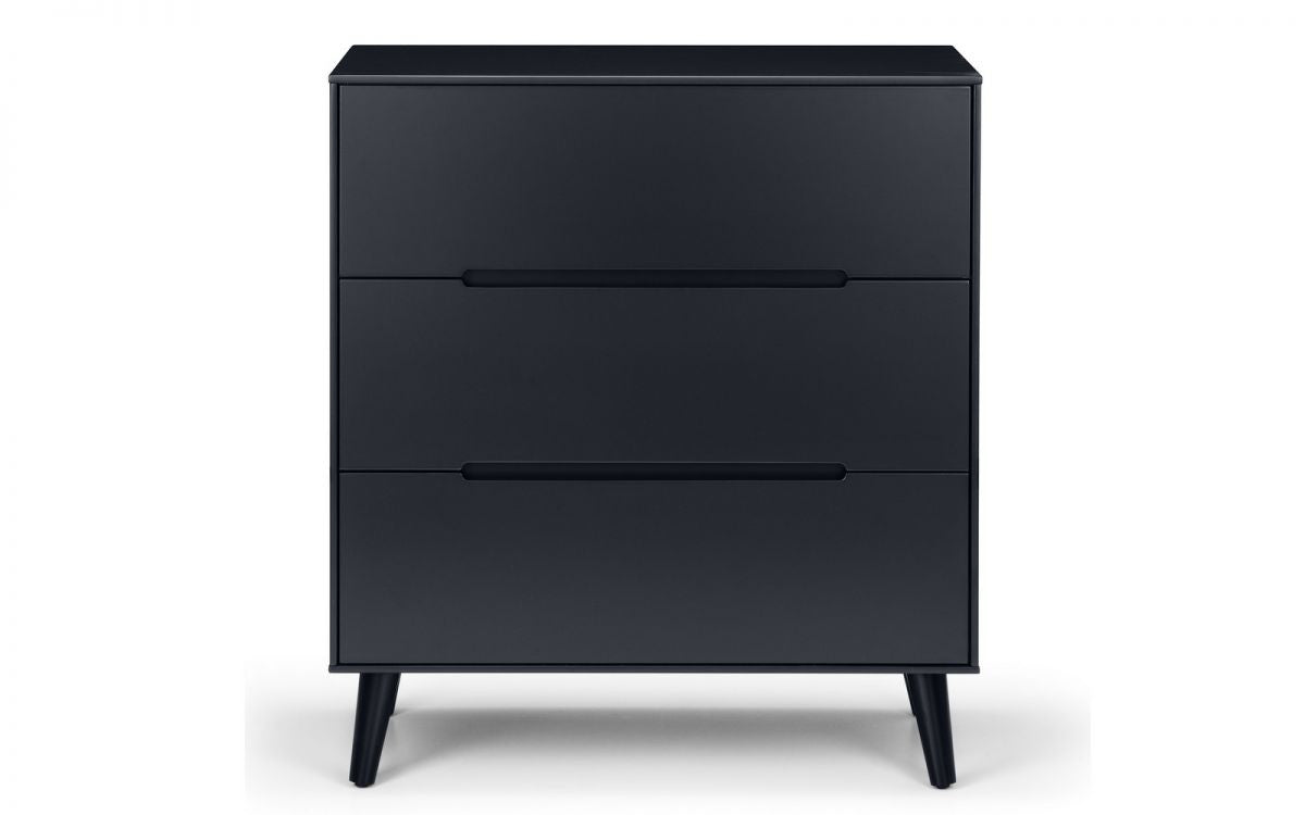 Julian Bowen Alicia Anthracite 3 Drawer Chest