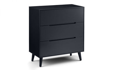 Julian Bowen Alicia Anthracite 3 Drawer Chest