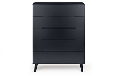 Julian Bowen Alicia Anthracite 5 Drawer Chest