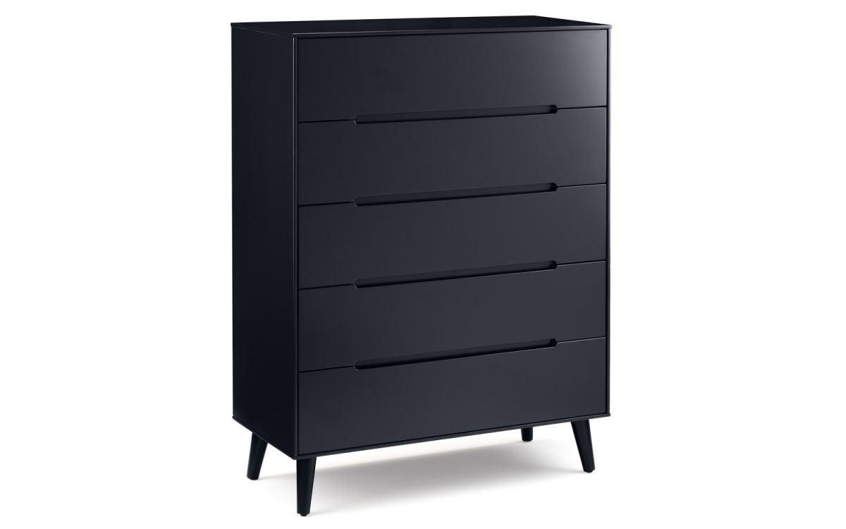 Julian Bowen Alicia Anthracite 5 Drawer Chest