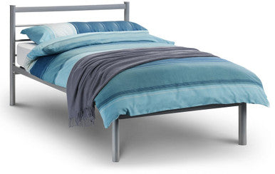 Julian Bowen Alpen 4ft6 Double Silver Aluminium Bed