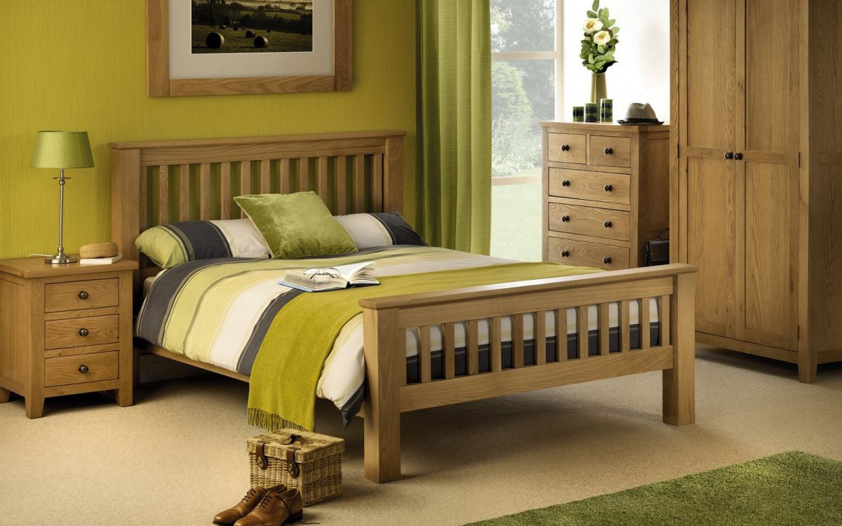 Julian Bowen Amsterdam 5ft King Size Oak Bed Frame