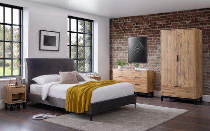 Julian Bowen Bali Oak 1 Drawer Bedside