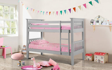 Julian Bowen Dove Grey Barcelona Bunk Bed