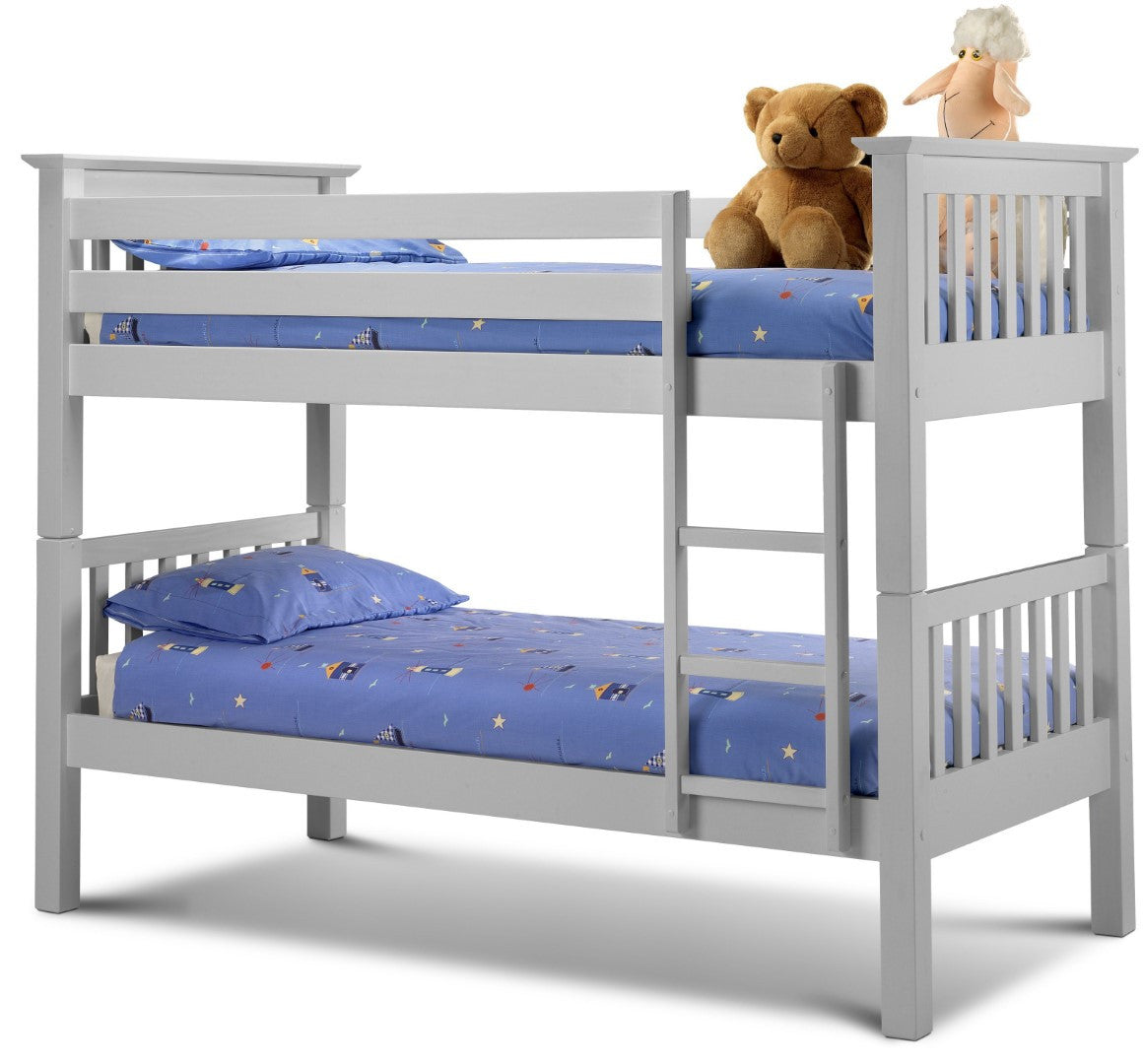 Julian Bowen Dove Grey Barcelona Bunk Bed