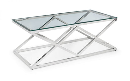 Julian Bowen Biarritz Clear Glass Coffee Table