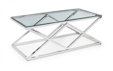 Julian Bowen Biarritz Clear Glass Coffee Table