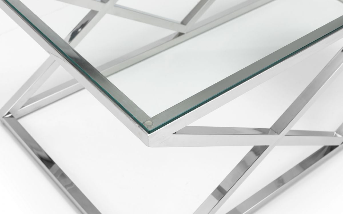 Julian Bowen Biarritz Clear Glass Coffee Table