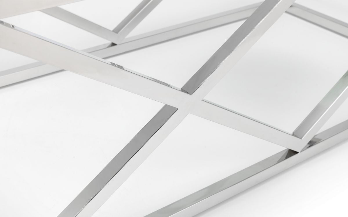 Julian Bowen Biarritz Clear Glass Coffee Table