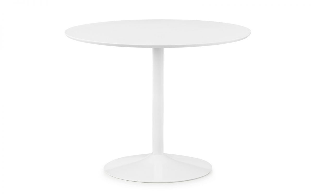 Julian Bowen Blanco White Round Pedestal Dining Table