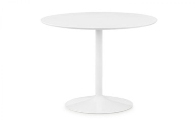 Julian Bowen Blanco White Round Pedestal Dining Table