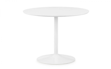 Julian Bowen Blanco White Round Pedestal Dining Table