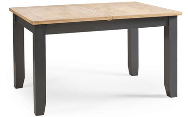 Julian Bowen Bordeaux Dark Grey Extending Dining Table