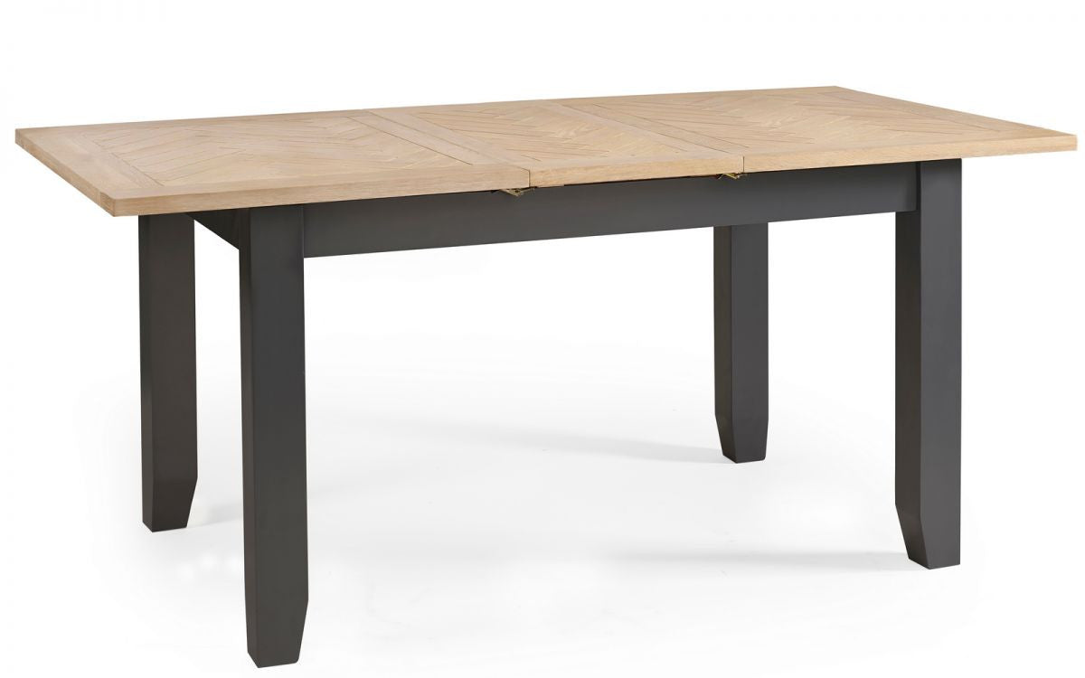 Julian Bowen Bordeaux Dark Grey Extending Dining Table