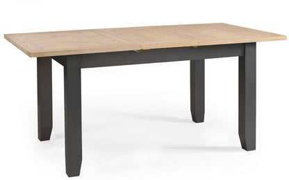 Julian Bowen Bordeaux Dark Grey Extending Dining Table