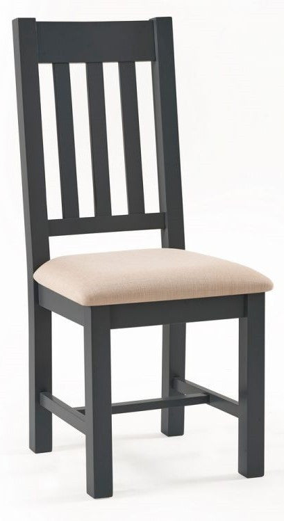 Julian Bowen Bordeaux Dark Grey Fabric Dining Chair