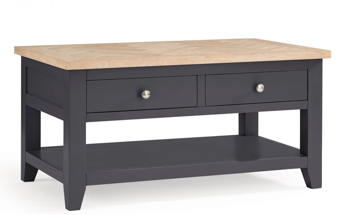 Julian Bowen Bordeaux Dark Grey Wooden Coffee Table