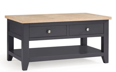 Julian Bowen Bordeaux Dark Grey Wooden Coffee Table