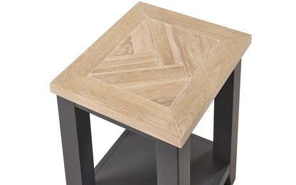 Julian Bowen Bordeaux Dark Grey Wooden Lamp Table