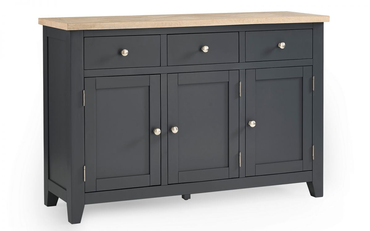 Julian Bowen Bordeaux Dark Grey Wooden Sideboard