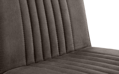 Julian Bowen Brooklyn Charcoal Grey Faux Leather Bar Stool