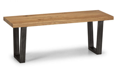 Julian Bowen Brooklyn Solid Oak Dining Bench