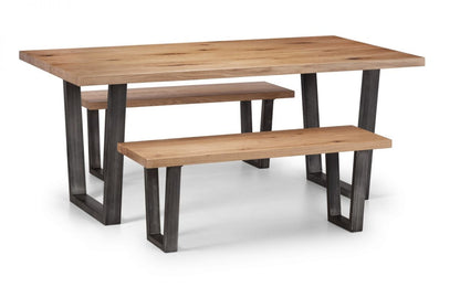 Julian Bowen Brooklyn Solid Oak 180Cm Rectangular Dining Table