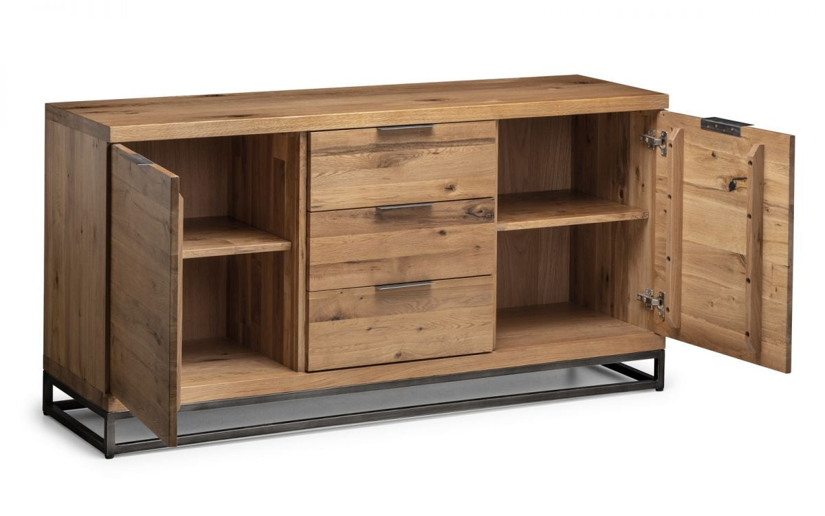 Julian Bowen Brooklyn Solid Oak Sideboard